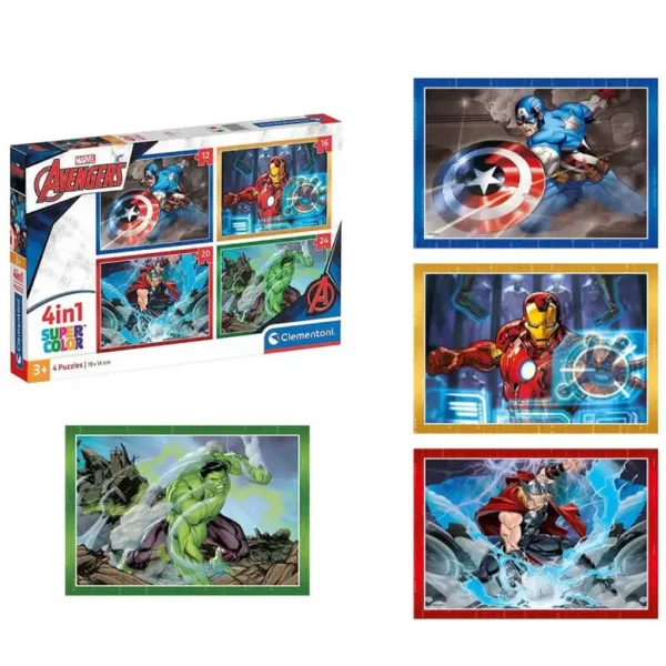 Marvel: Osvetnici 4u1 Supercolor puzzle - Clementoni slika 2