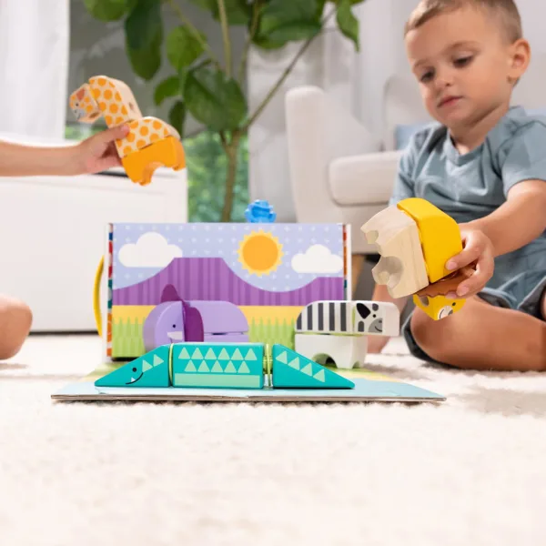 Melissa&Doug: Blockables - Drveni set za igru sa safari životinjama - Spin Master slika 3