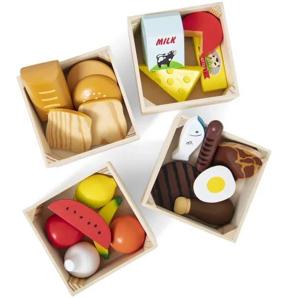 Melissa&Doug: Drvene igračke prehrambeni proizvodi u sanducima - Spin Master slika 3