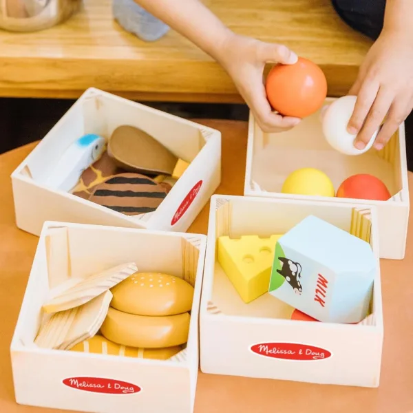 Melissa&Doug: Drvene igračke prehrambeni proizvodi u sanducima - Spin Master slika 4