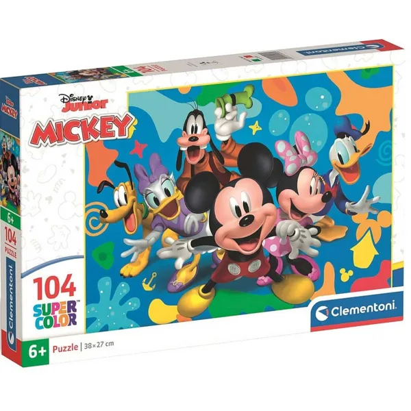 Mickey Mouse i prijatelji 104-dijelna supercolor slagalica - Clementoni slika 1