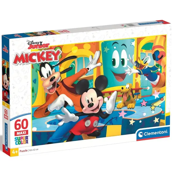 Mickey Mouse i prijatelji 60 kom maxi supercolor puzzle - Clementoni slika 1