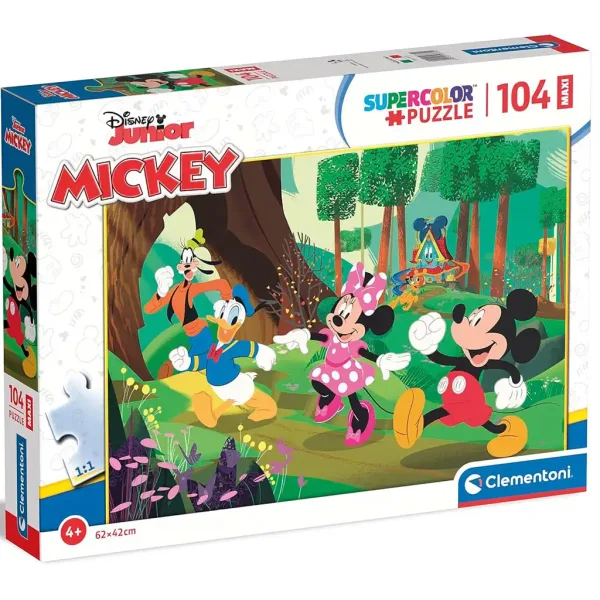 Mickey Mouse i prijatelji šumska avantura 104-dijelna maxi supercolor slagalica - Clementoni slika 1