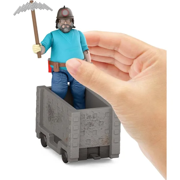 Minecraft Film - Steve i rudarski vagon komplet za igru - Mattel slika 5