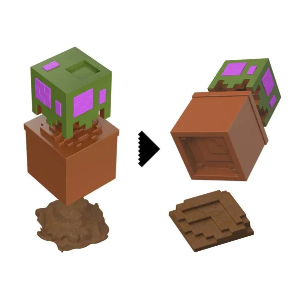 Minecraft Reveal minifigura u spremniku - Hrast - Mattel slika 3