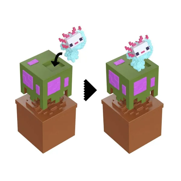 Minecraft Reveal minifigura u spremniku - Hrast - Mattel slika 4