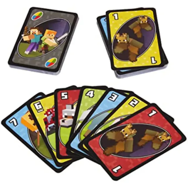 Minecraft UNO kartaška igra - Mattel slika 2