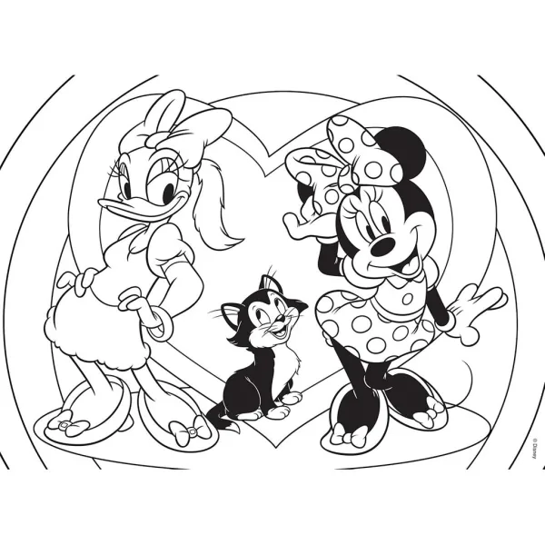 Minnie Mouse 2 u 1, puzzle od 108 dijelova i bojanka 70x50 cm - Lisciani slika 2