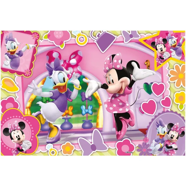 Minnie Mouse 2 u 1 puzzle od 60 dijelova i bojanka 50x35 cm - Lisciani slika 2