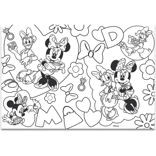 Minnie Mouse 2 u 1 puzzle od 60 dijelova i bojanka 50x35 cm - Lisciani slika 3