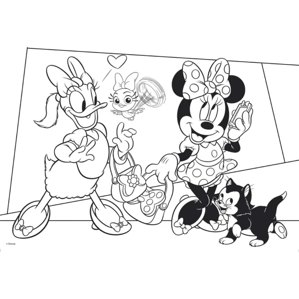 Minnie miš 2 u 1, slagalica od 108 dijelova i bojanka 50x35 cm - Lisciani slika 3