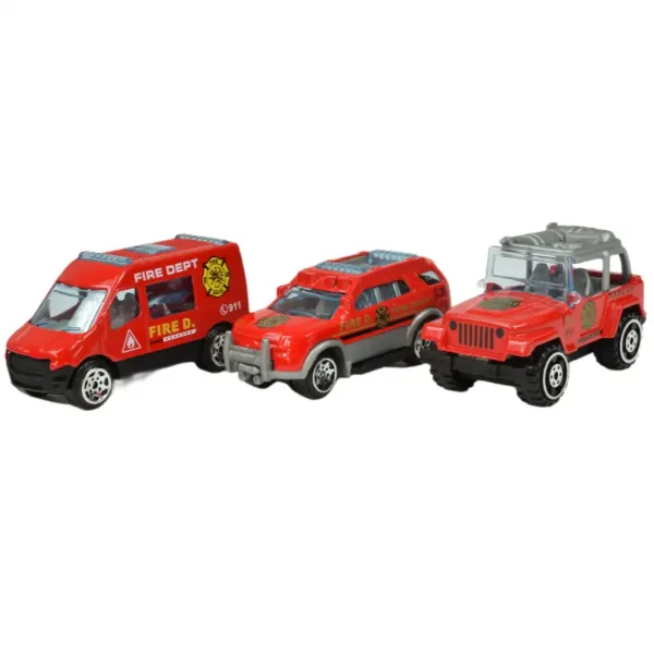 Model automobila: Javna 16-dijelna seta vozila za spašavanje, vatrogasna, vojna i radna vozila slika 6