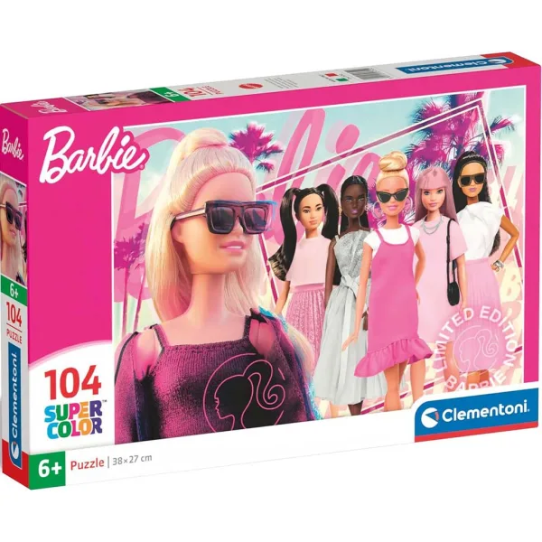 Modna Barbie 104-dijelna Supercolor slagalica - Clementoni slika 1
