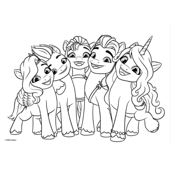Moj mali poni kreativna bojanka s naljepnicama i šablonama u više varijanti slika 4