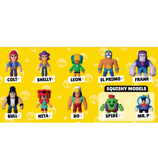 Monster Flex: Brawl Stars rastezljive figure u više različitih varijanti, 1 komad slika 7
