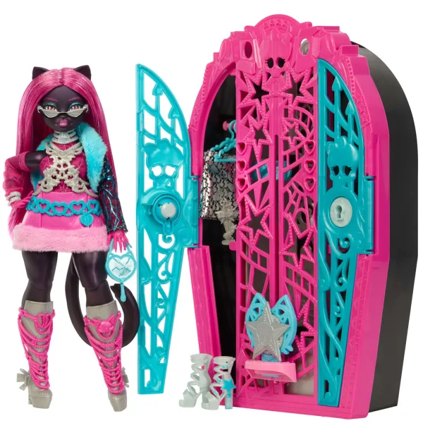 Monster High: Tajne užasno dobrih prijatelja – Strašna istraga Tajne Hauntlywooda Catty Noir lutka - Mattel slika 2