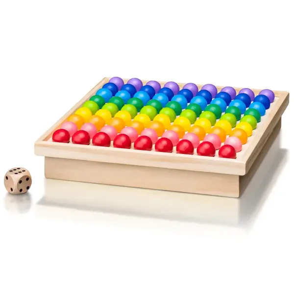 Montessori duginice kuglice razvojna igra - Woodyland slika 2