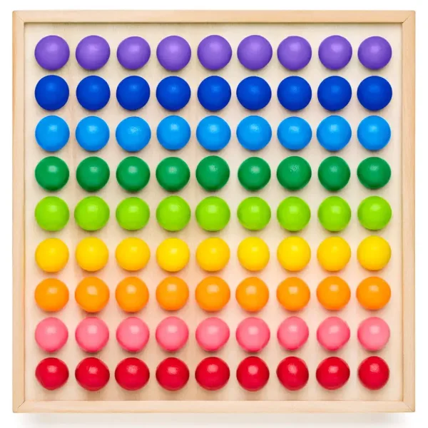 Montessori duginice kuglice razvojna igra - Woodyland slika 3