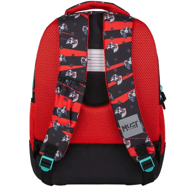 Luna: Must Team Gamer zaobljena školska torba, ruksak s 3 pretinca 32x18x43 cm slika 2