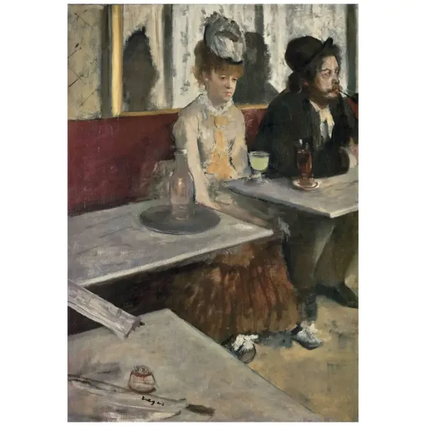 Muzejska kolekcija: Edgar Degas - U kafiću 1000-dijelna slagalica s posterom - Clementoni slika 2