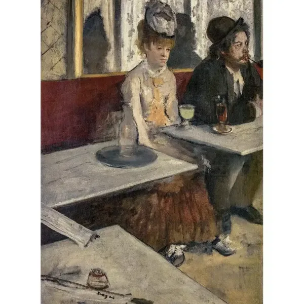 Muzejska kolekcija: Edgar Degas - U kafiću 1000 komada puzzle - Clementoni slika 2