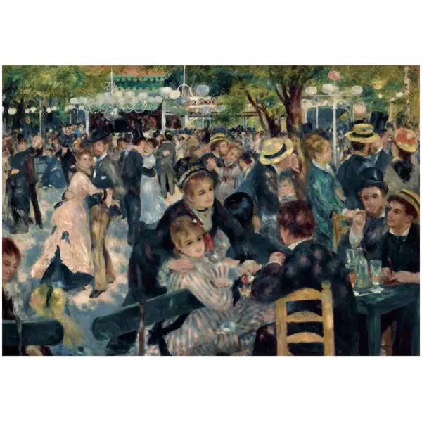 Muzejska kolekcija: Renoir - Bal na Moulin de la Galetteu 1000-dijelna slagalica s posterom - Clementoni slika 2