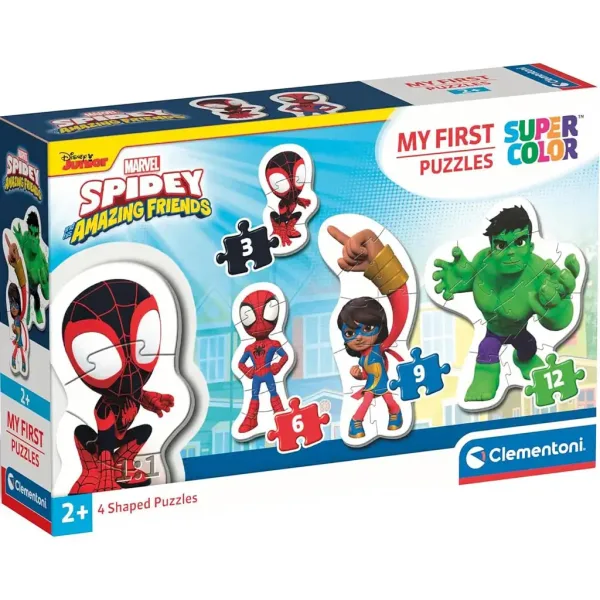 MyFirst Puzzle: 4 u 1 Spidey i prijatelji Supercolor puzzle - Clementoni slika 1
