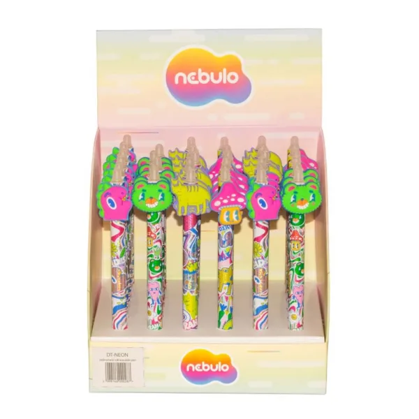 Nebulo: Mushroom Forest kemijska olovka s gel tintom i tipkom za brisanje, razne vrste, 1 komad slika 1