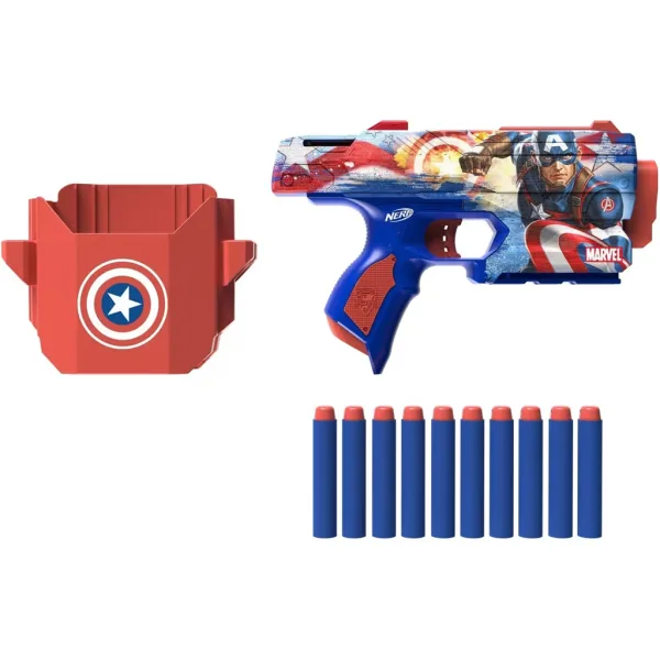 Nerf: Marvel Kapetan Amerika pucač pjenastih metaka - Hasbro slika 2