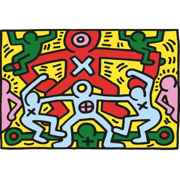 Novo Art: Keith Haring - Slika bez naslova 1000 komada puzzle - Clementoni slika 2