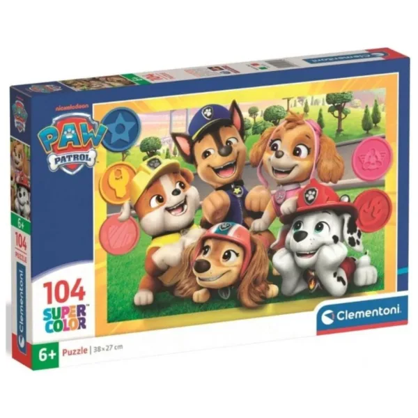 Patrola šapa Super Color puzzle 104 komada - Clementoni slika 1