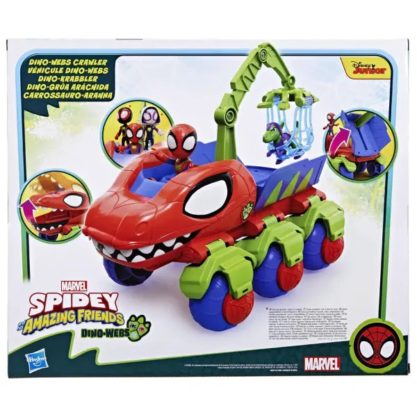 Pauk i njegovi čudesni prijatelji: Crawler auto s figurama Pauka i Raptora - Hasbro slika 4