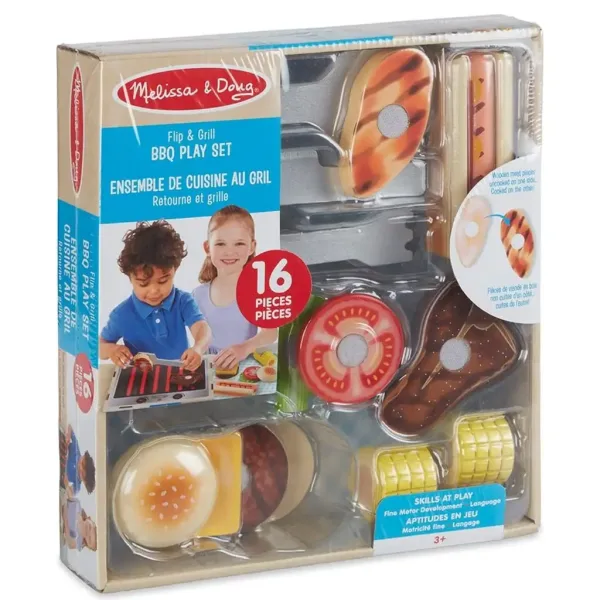 Pečenje i kuhanje: Set za igru s roštiljem i BBQ - Melissa & Doug slika 2
