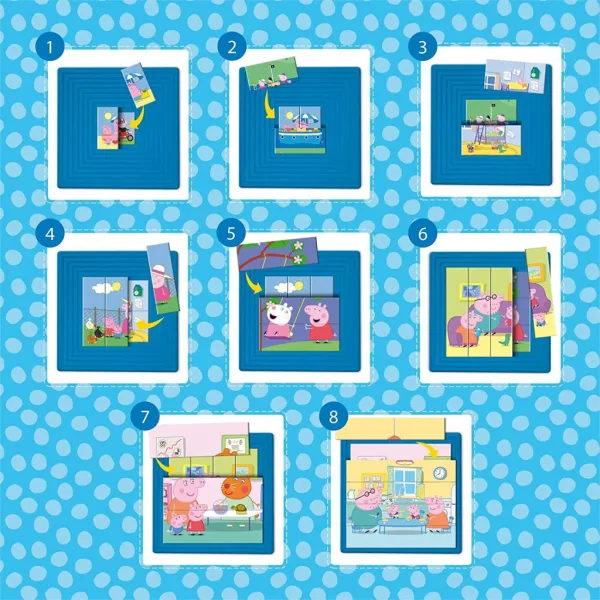 Peppa Pig 8 u 1, progresivna slagalica od 25 dijelova - Lisciani slika 4