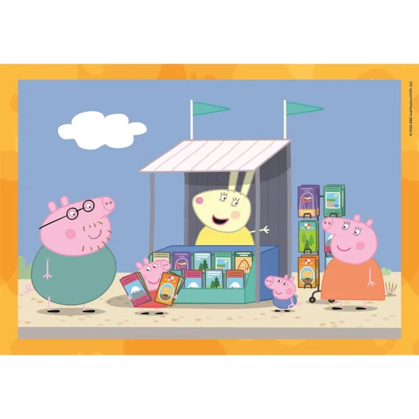 Peppa Prasić 4 u 1 Supercolor puzzle - Clementoni slika 2