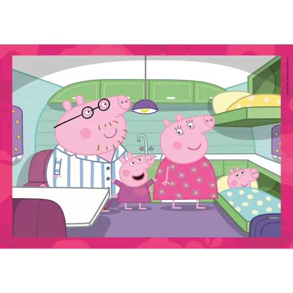 Peppa Prasić 4 u 1 Supercolor puzzle - Clementoni slika 4