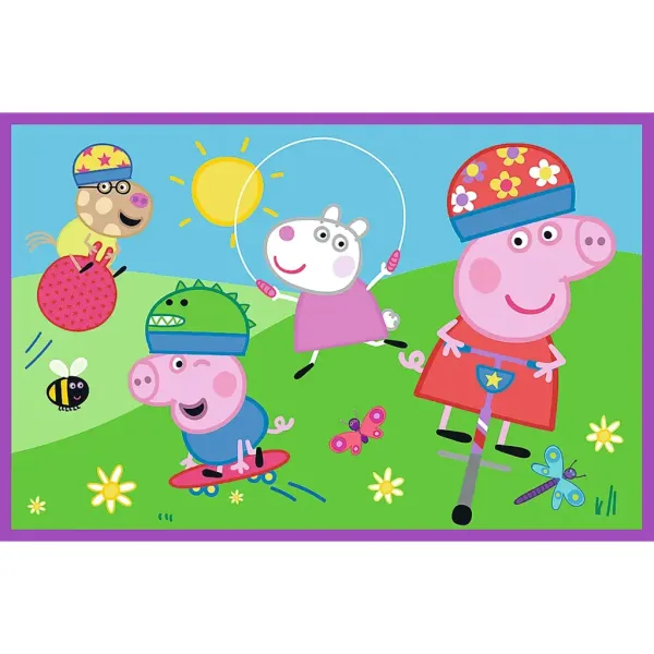 Peppa na igralištu 2x24 komada puzzle - Trefl slika 2