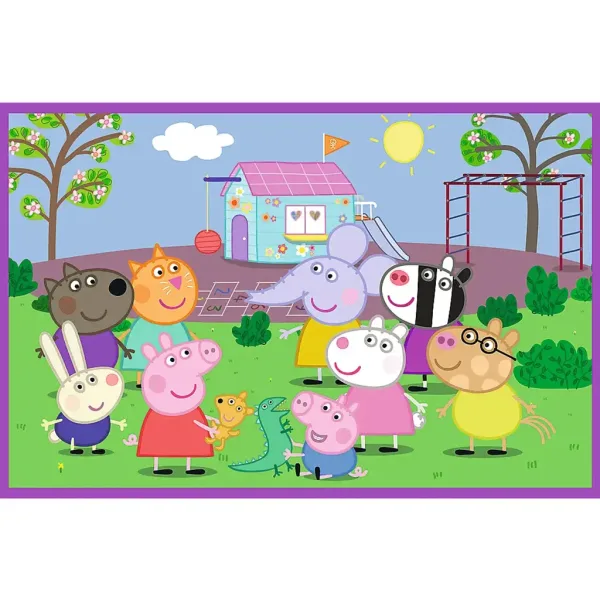 Peppa na igralištu 2x24 komada puzzle - Trefl slika 3