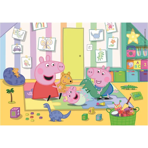 Peppa prase 2x20-dijelne Supercolor slagalice - Clementoni slika 3