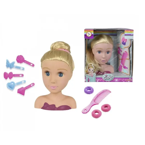 Plava glava za friziranje s dodacima - Simba Toys slika 2