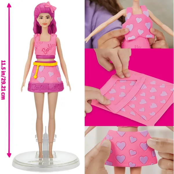 Play-Doh: Barbie srca i kruna za kosu set za modeliranje s lutkom - Hasbro slika 4
