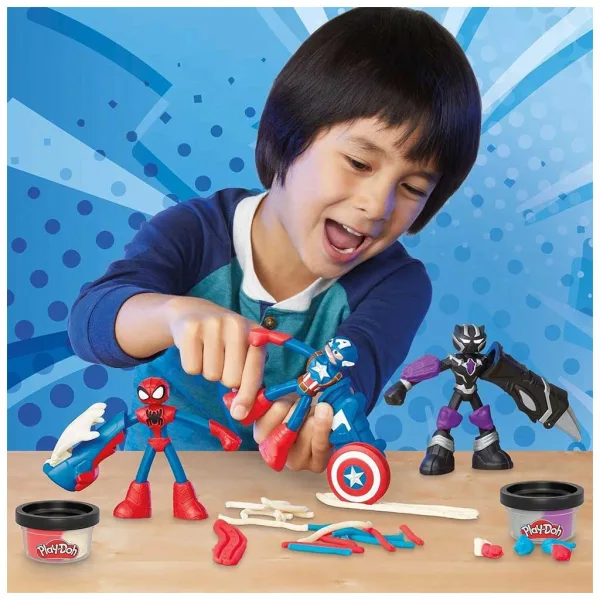 Play-Doh: Marvel - Herojske pustolovine set plastelina s 3 figuricama - Hasbro slika 4