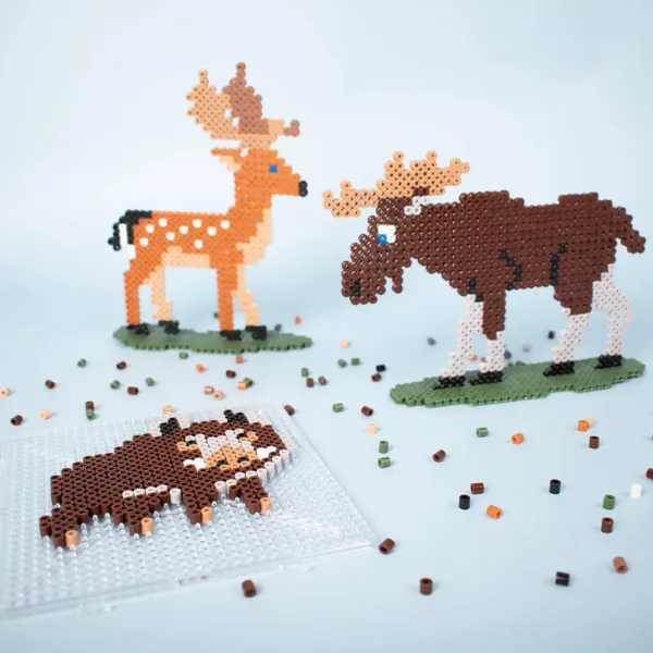 PlayBox: 5 mm MIDI perle za peglanje, set od 2400 komada - Šumske životinje slika 2