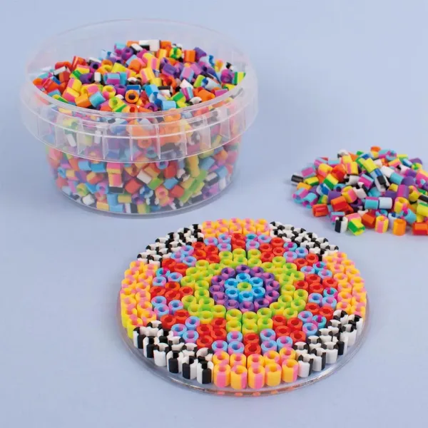 PlayBox: 5mm MIDI glačane prugaste perle, 1000 komada u raznim bojama slika 2