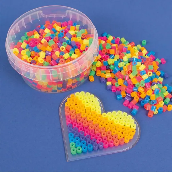 PlayBox: 5mm MIDI perlice za peglanje, 1000 komada u neon bojama slika 2