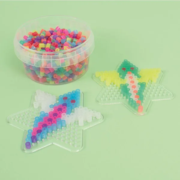 PlayBox: 5mm MIDI perlice za peglanje, 1000 komada u svjetlucavim bojama slika 2
