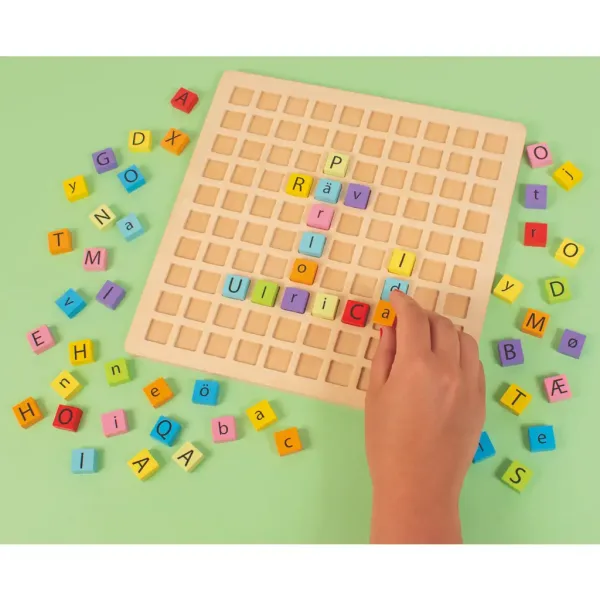 PlayBox: ABC šarene drvene edukativne igračke 25x25cm slika 2