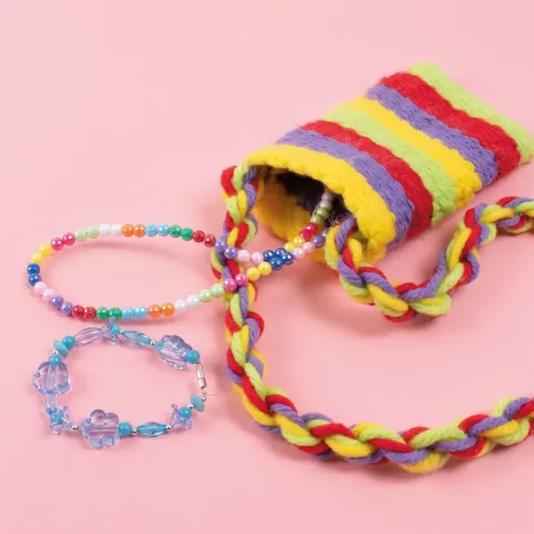 PlayBox: Kompletan set za tkanje s koncima i kvadratnim tkalačkim okvirom slika 2