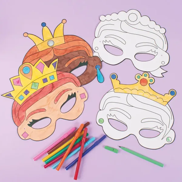 PlayBox: Set papirnatih maski s 12 princeza slika 3