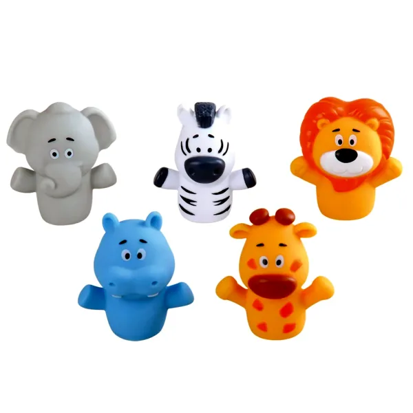 Playgo: Set prstnih lutaka sa životinjama safari, 5 komada slika 2